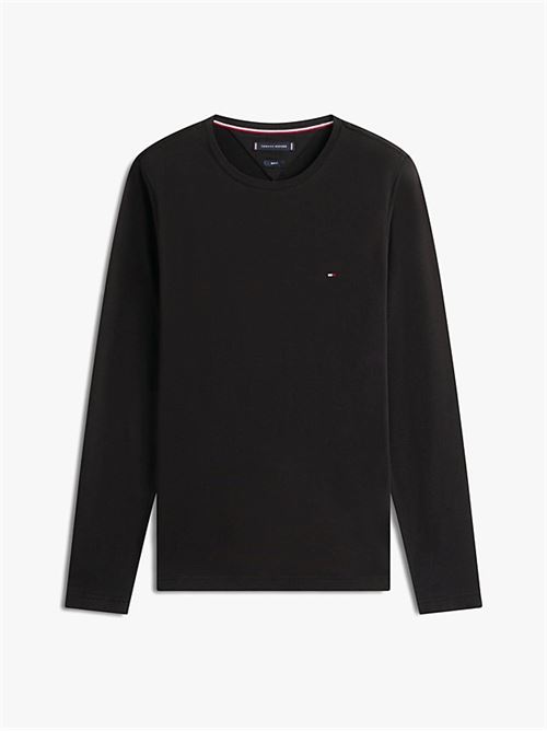 stretch slim fit logo sleeve tee TOMMY HILFIGER | MW0MW10804BDS